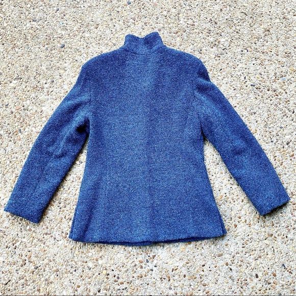 Sandro Blue Lined Mid-Length Winter Coat Size M - Picture 10 of 10
